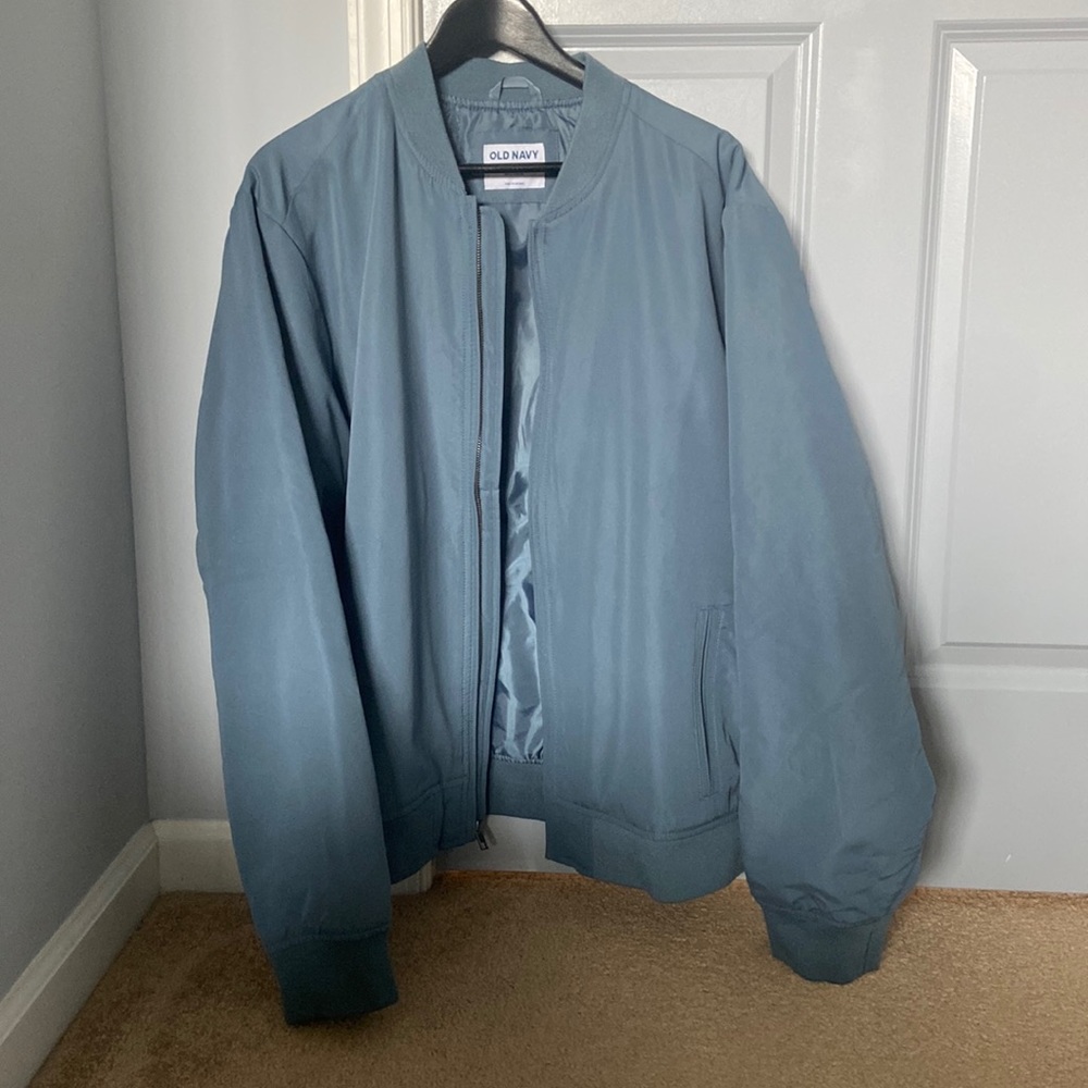 Old Navy Light Blue Bomber Jacket XL
